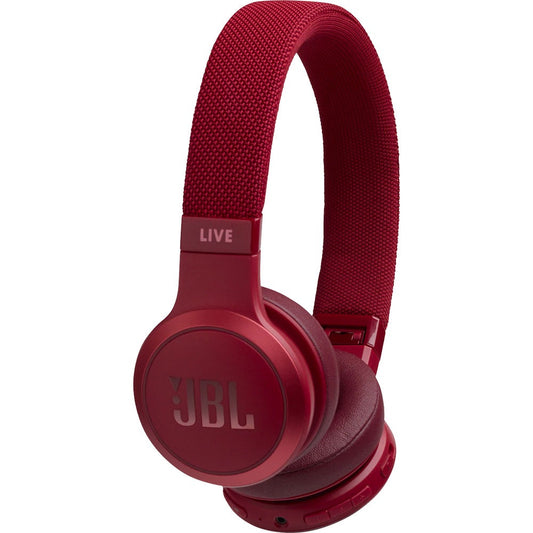 JBL Live 400BT Wireless On-Ear Headphones - Red