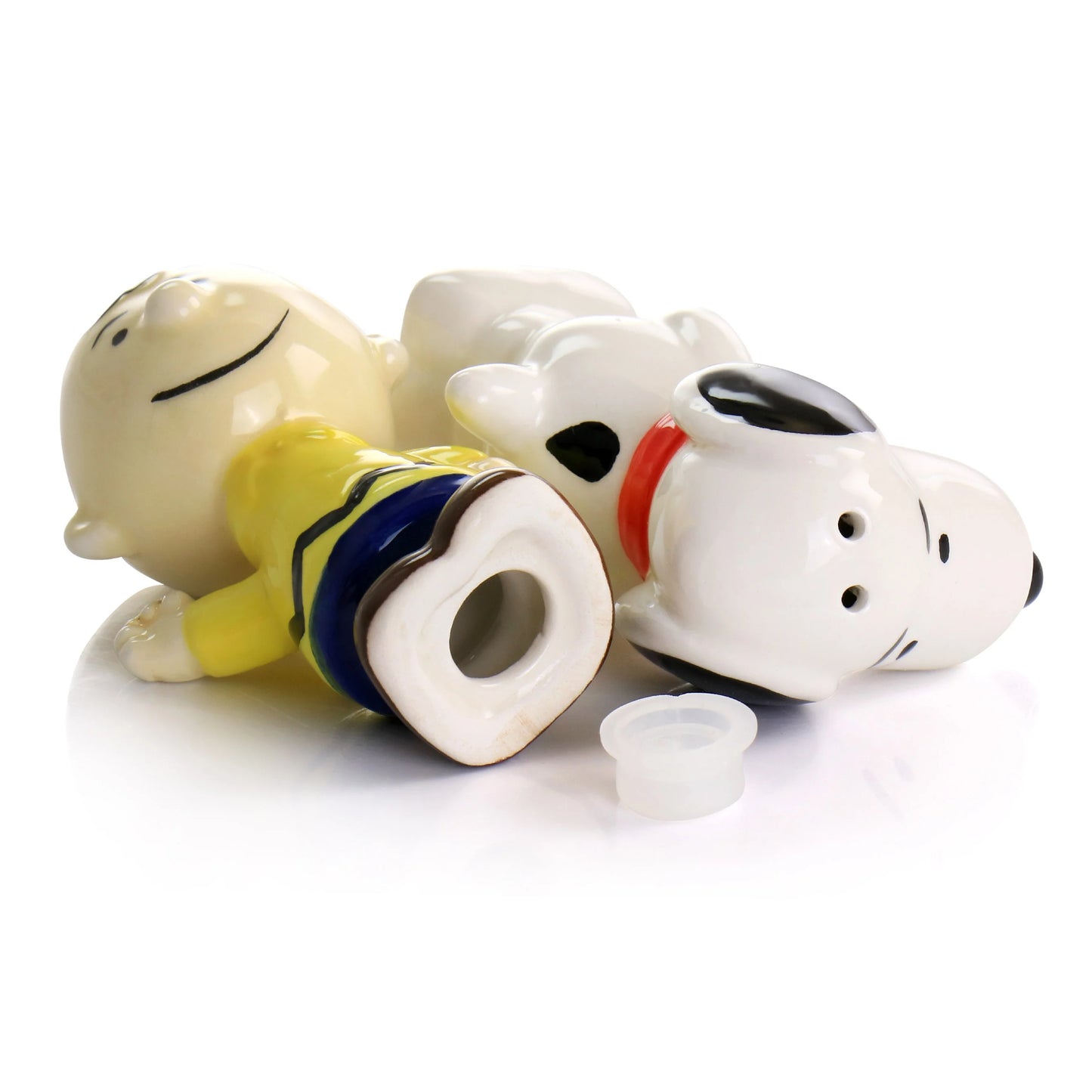 Salero y pimentero con figuras de Charlie Brown y Snoopy de Peanuts Classic Pals de Gibson (juego de 2)