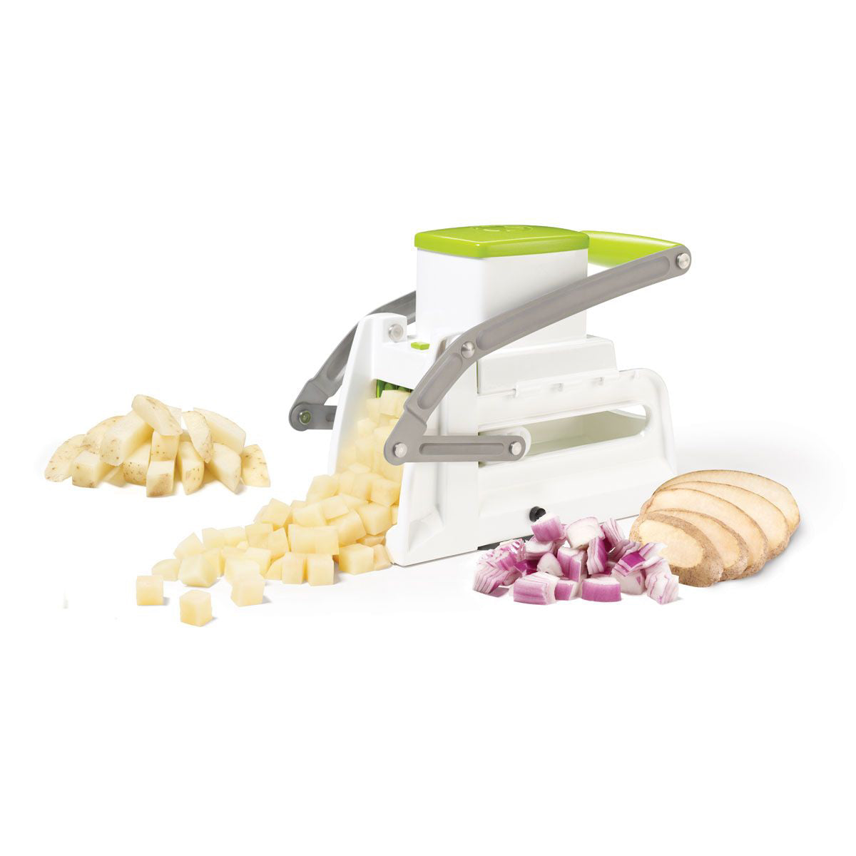 Starfrit Pro Fry Cutter and Cuber - Green/White