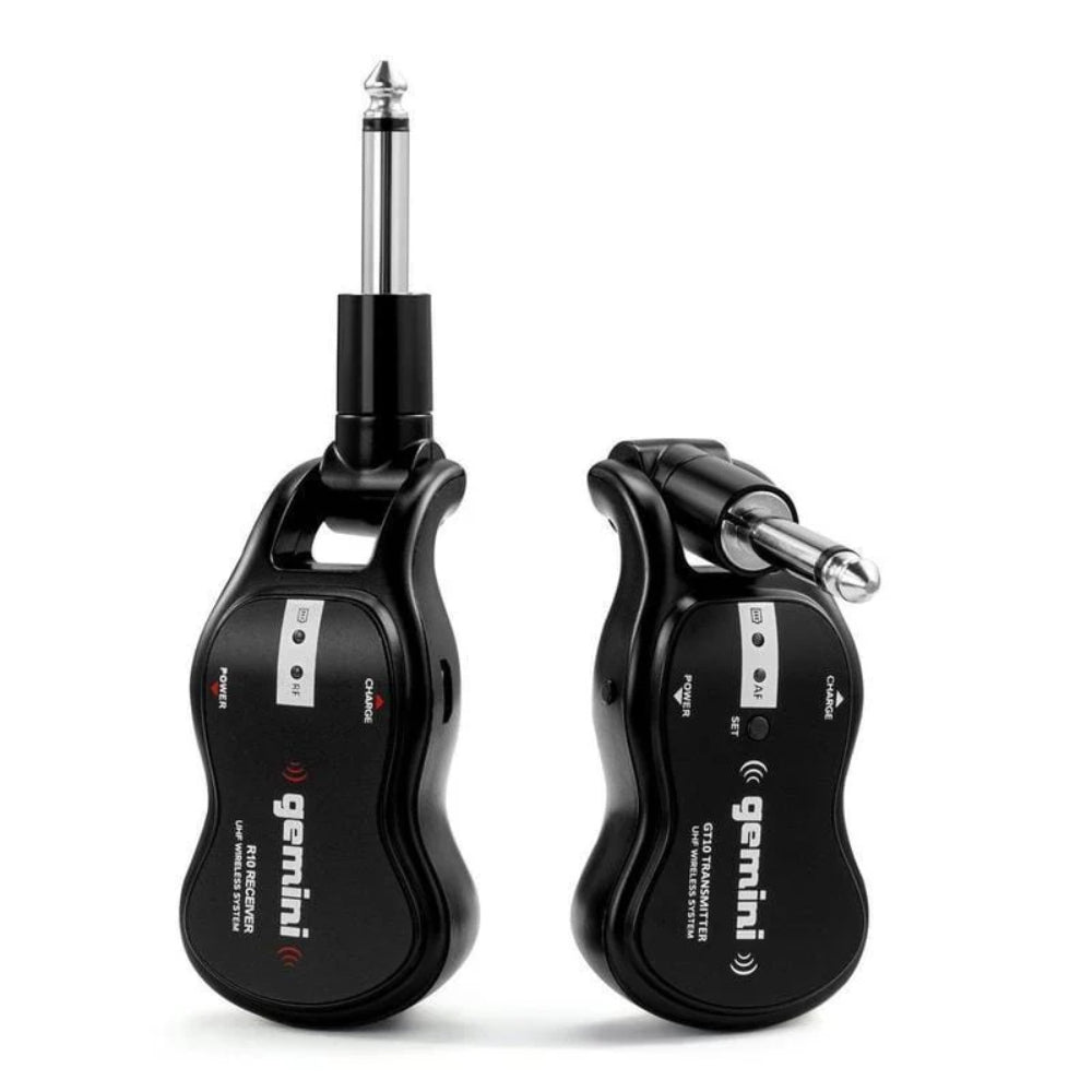 Sistema de guitarra inalámbrico UHF Gemini GMU/G100 - Negro