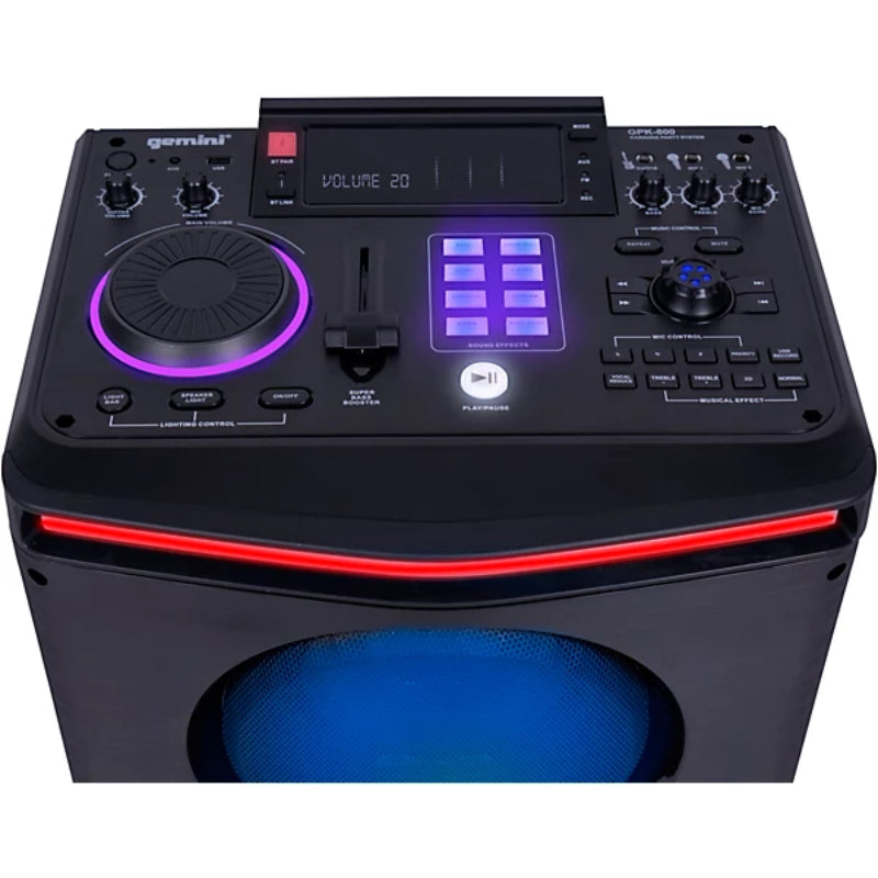 Gemini GPK/800 Home Karaoke Party Speaker - Black