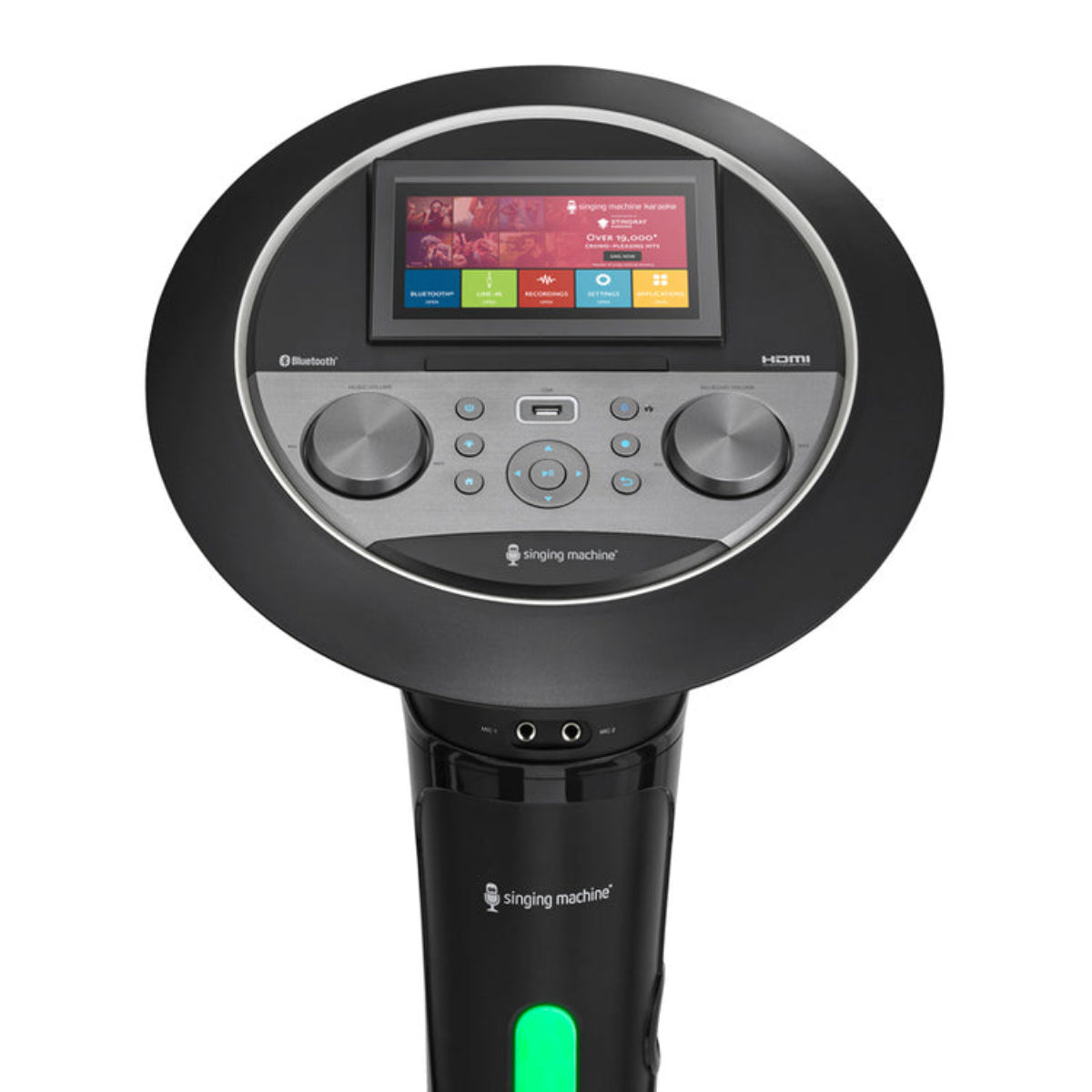 Sistema de karaoke con Wi-Fi premium Singing Machine ISM1090, color negro