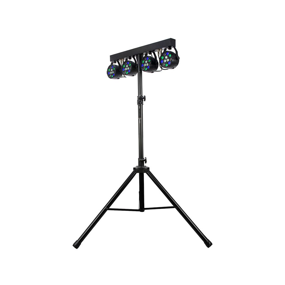 American DJ MIN130 Eliminator Lighting Mini Par Bar Portable Can Lighting System - Black