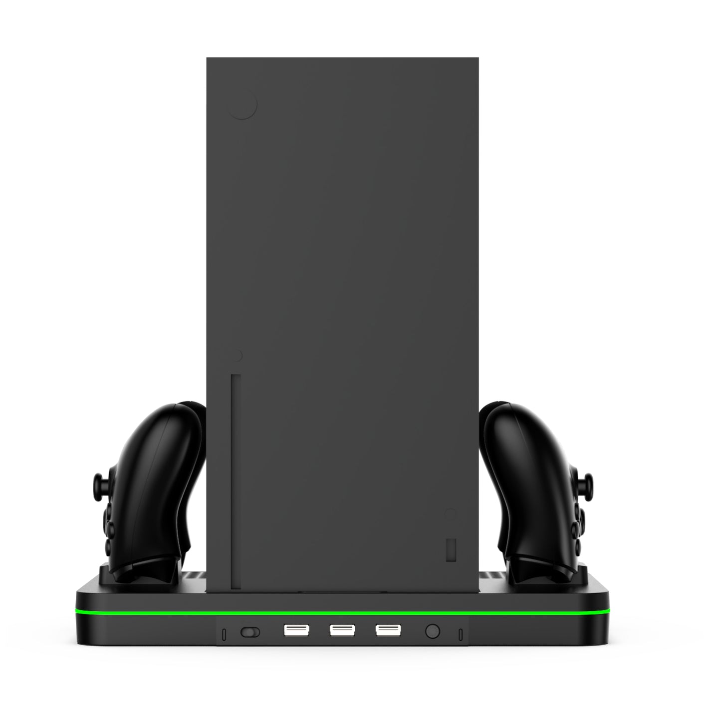 Soporte de carga multifunción Surge para Xbox Series X/S con dos ventiladores de refrigeración, color negro