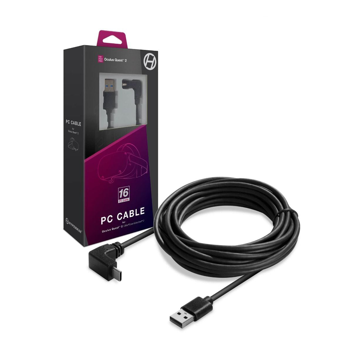 Cable para PC Hyperkin de 16 pies, color negro