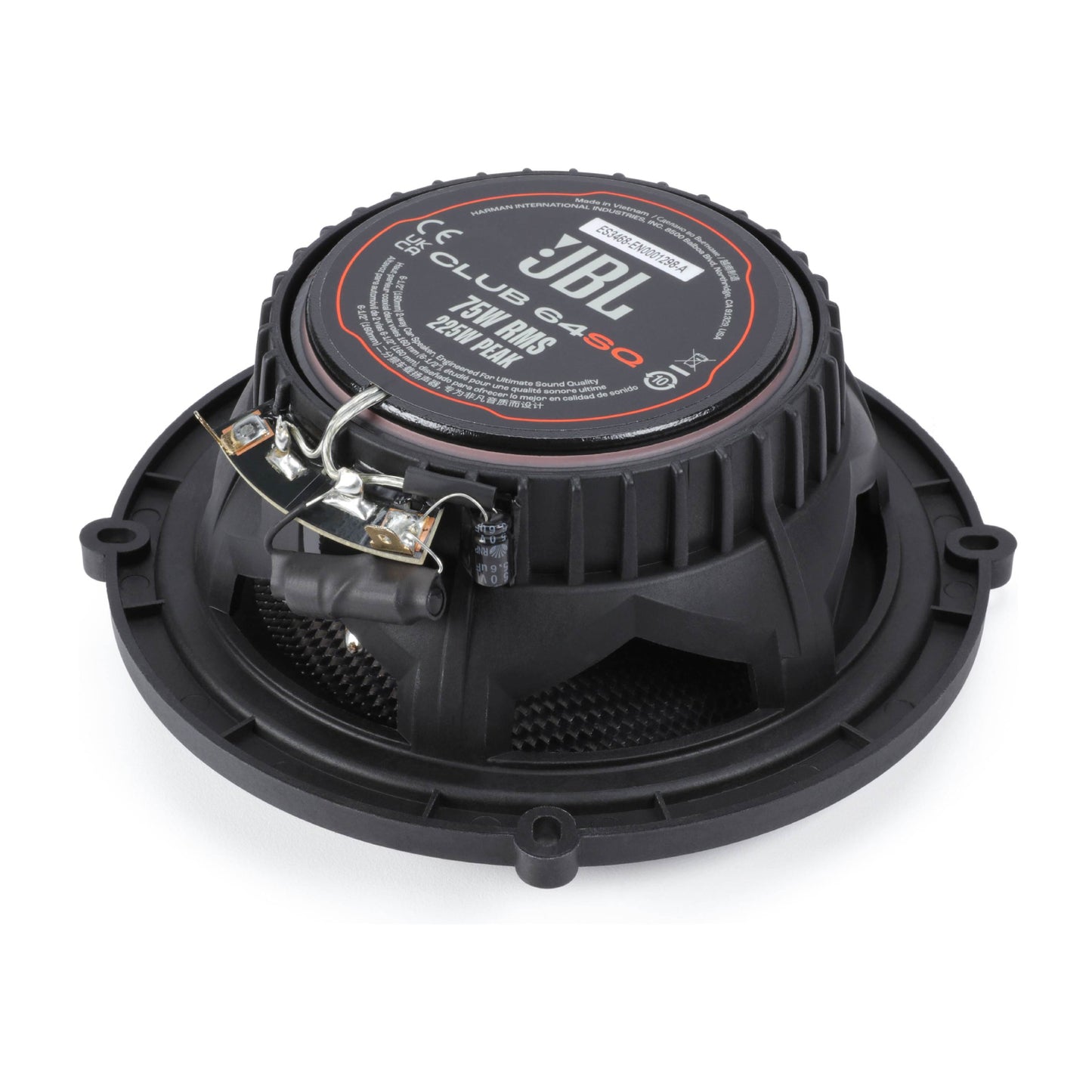 Altavoz de audio premium para automóvil de dos vías JBL CLUB-64SQ Club Series de 6,5" - Negro