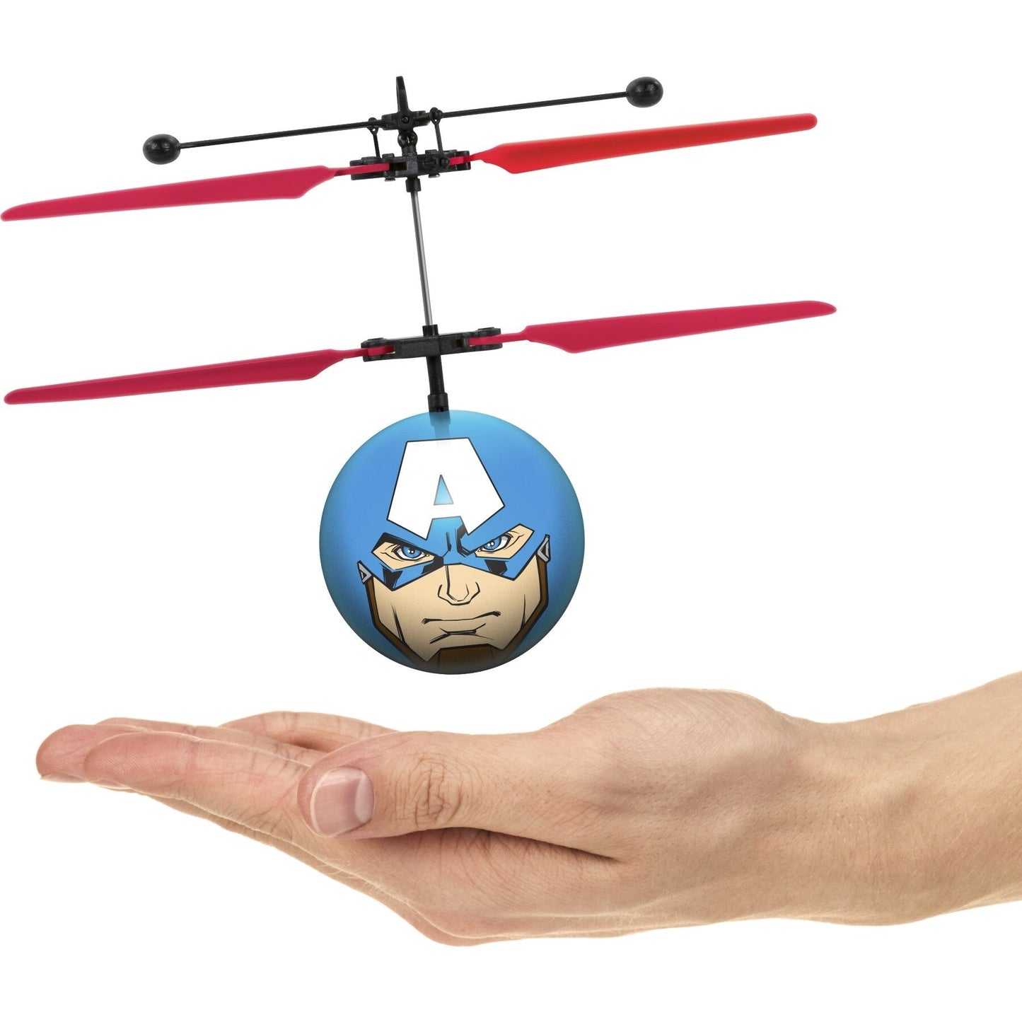 Helicóptero con bola ovni IR del Capitán América de Marvel Avengers de World Tech Toys