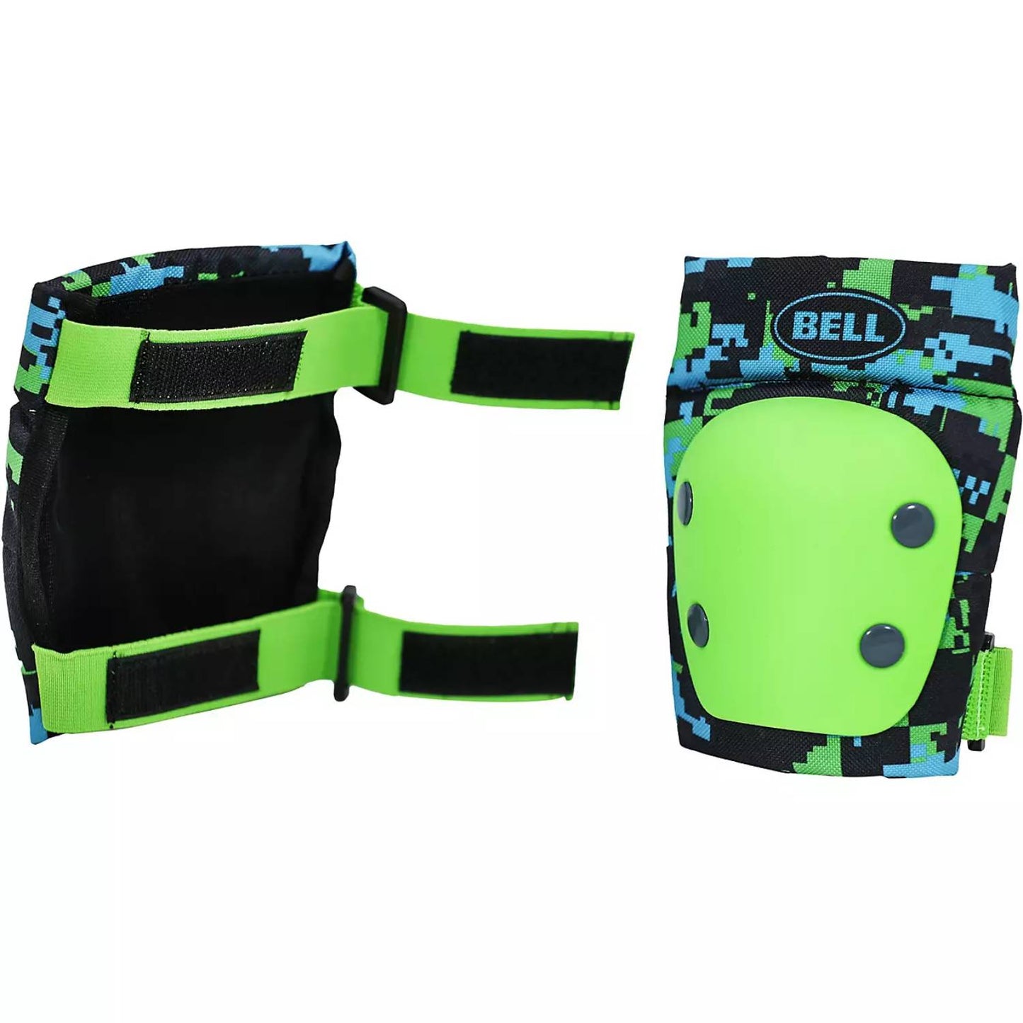 Conjunto de coderas y rodilleras con estampado de camuflaje para niños Bell Digi