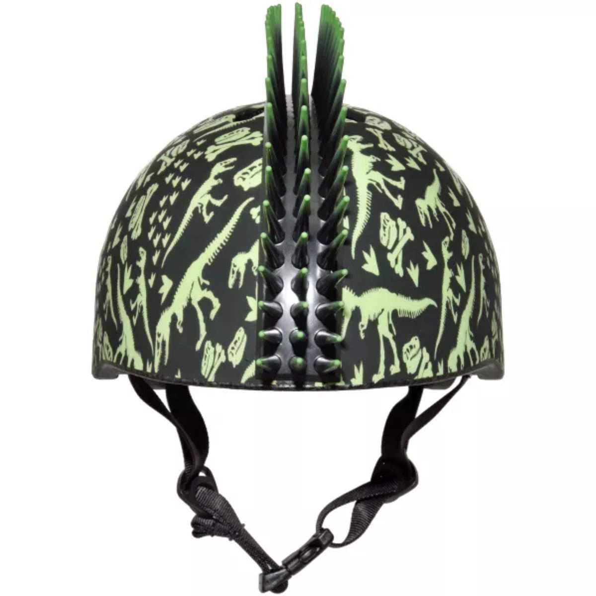 Casco para niños pequeños Bonez de Raskullz T-Rex, color negro y verde