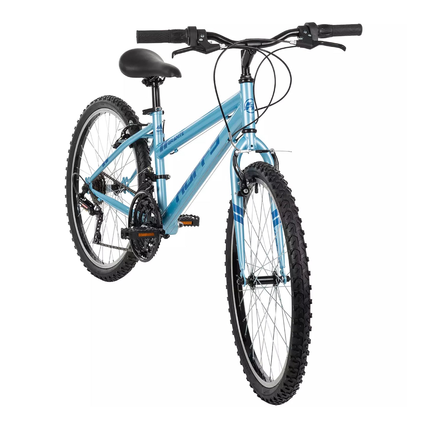 Bicicleta de montaña para niñas Huffy Granite de 24", color azul