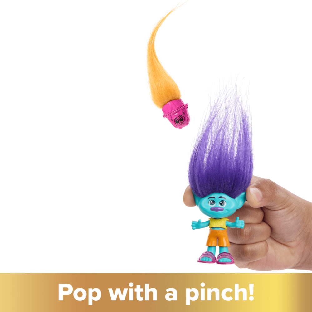 Muñeca pequeña y accesorios de Trolls Band Together Hair Pops Branch
