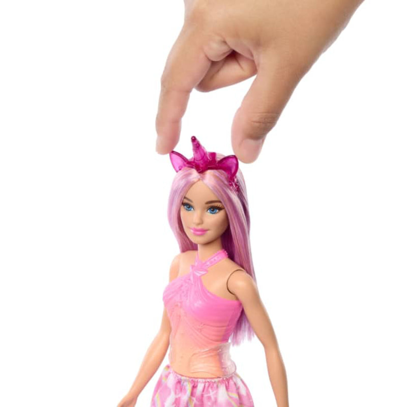 Muñeca Barbie Unicornio con Cabello Rosa