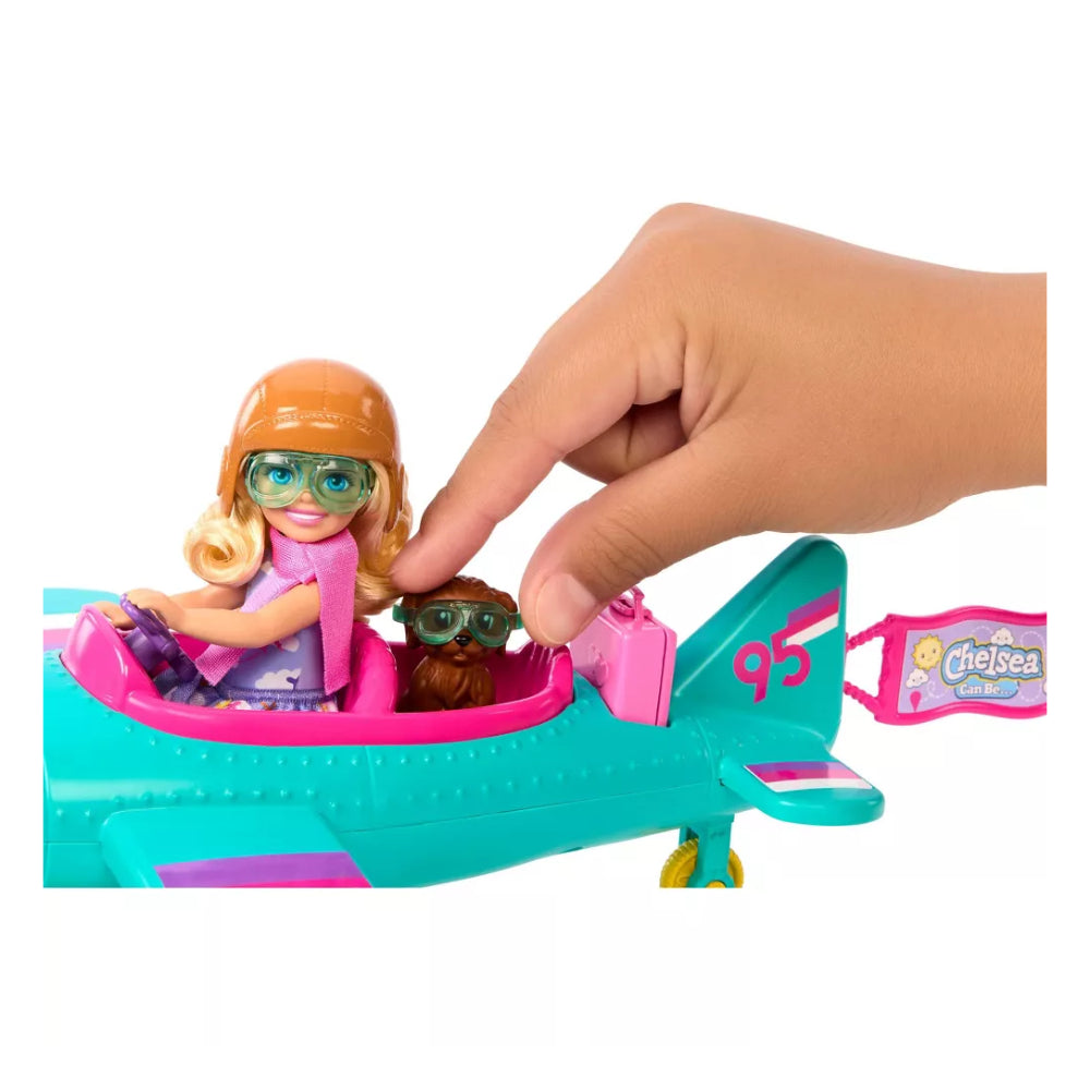 Barbie Chelsea Can Be Plane Doll and Playset with Spinning Propellor and 7 Accessories