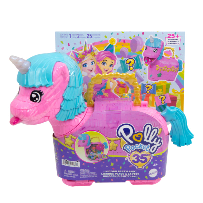 Set de juego de unicornios Partyland de Polly Pocket