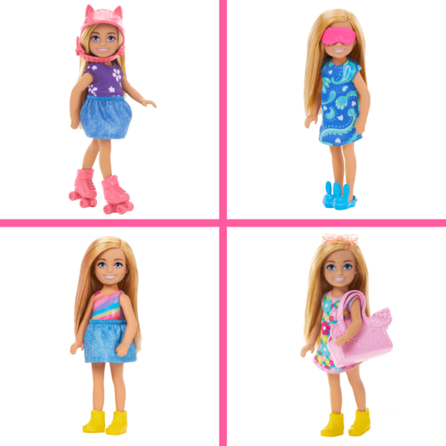 Muñeca Barbie Chelsea, juego de juguetes para el armario y accesorios