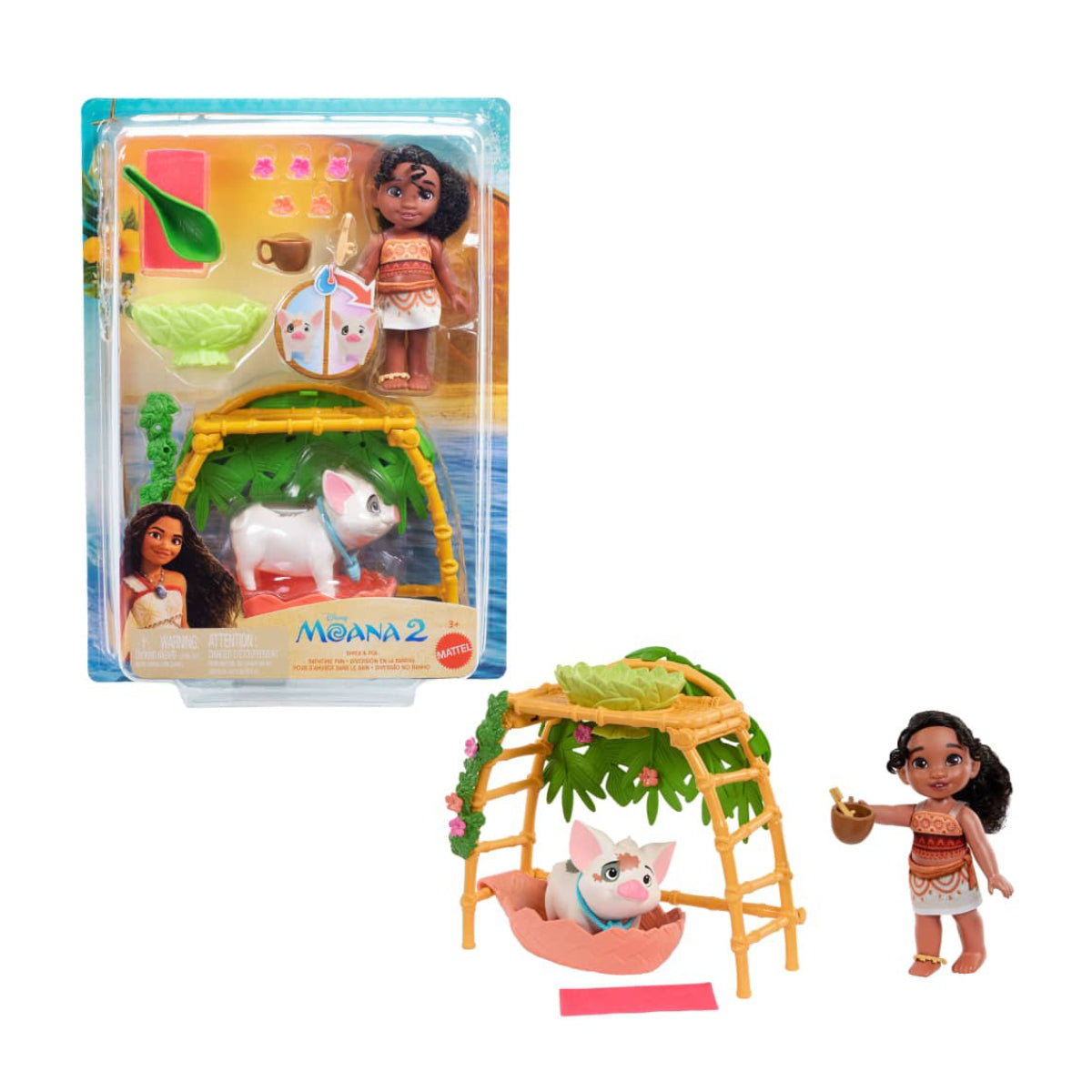 Mattel Disney Moana 2 Simea and Pua Bathtime Fun Playset