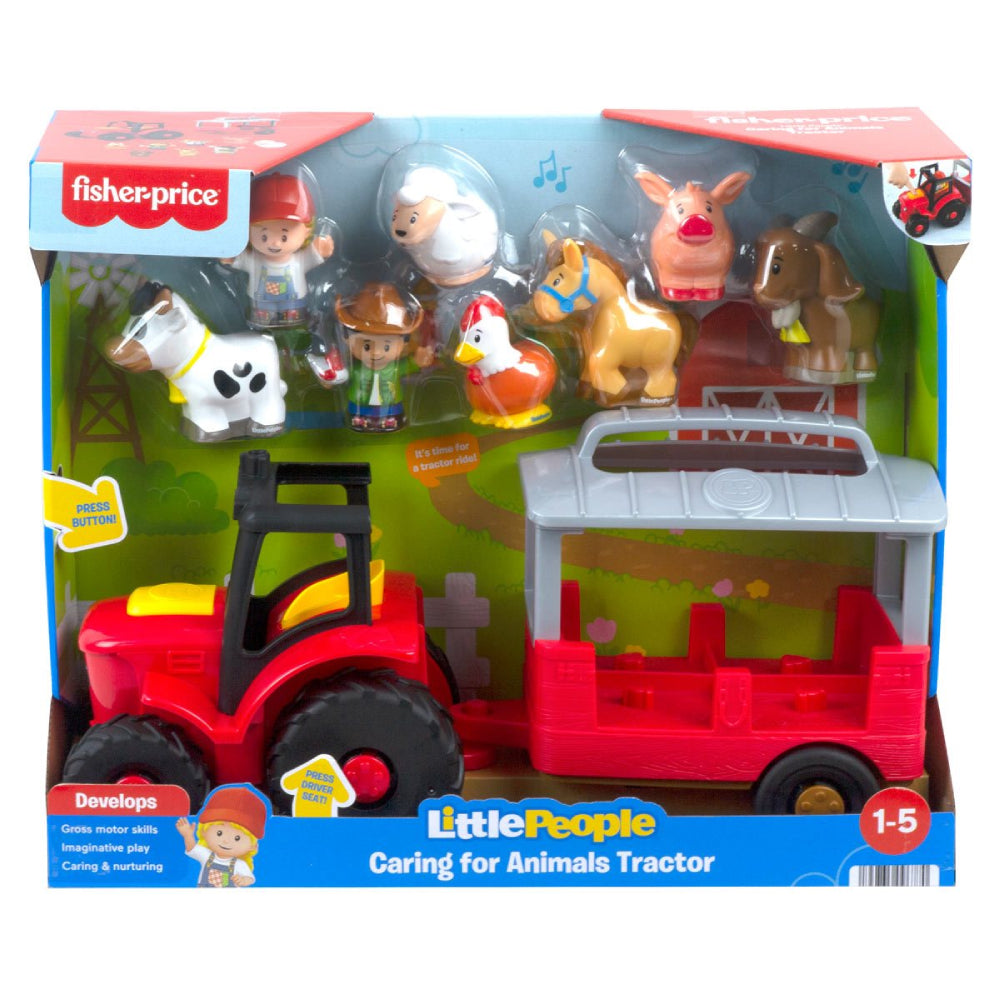 Set de regalo con tractor para el cuidado de animales de Fisher-Price