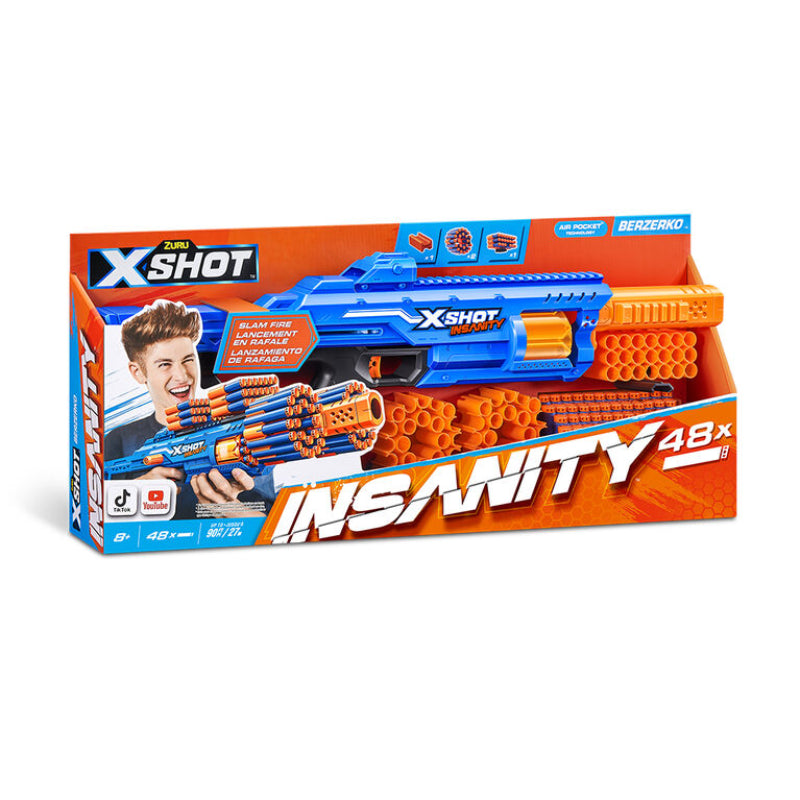 X-Shot Insanity Berzerko con 48 dardos