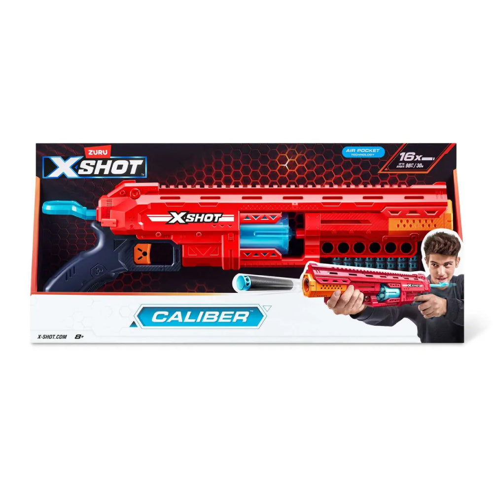 X-Shot Excel Caliber Blaster with 16 Darts