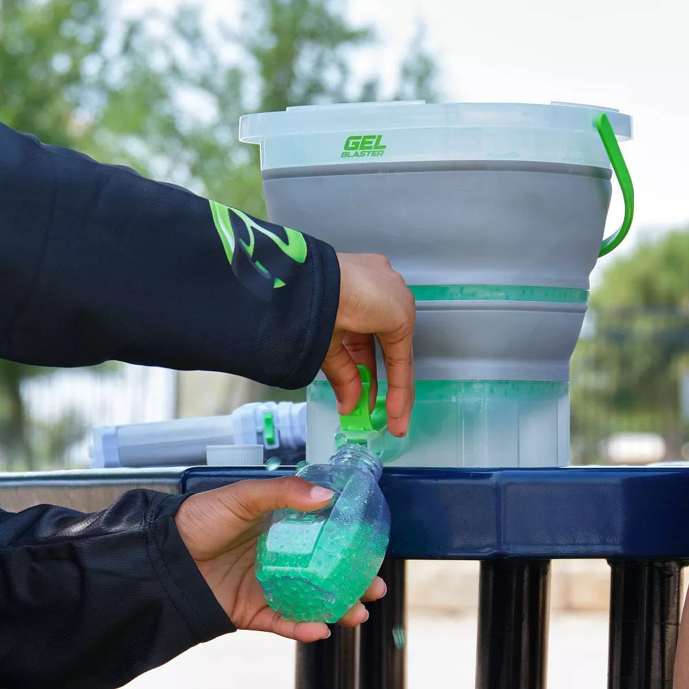 Depósito de gel para carga y colado rápido de 8,5" con depósito para gel Blaster, color gris