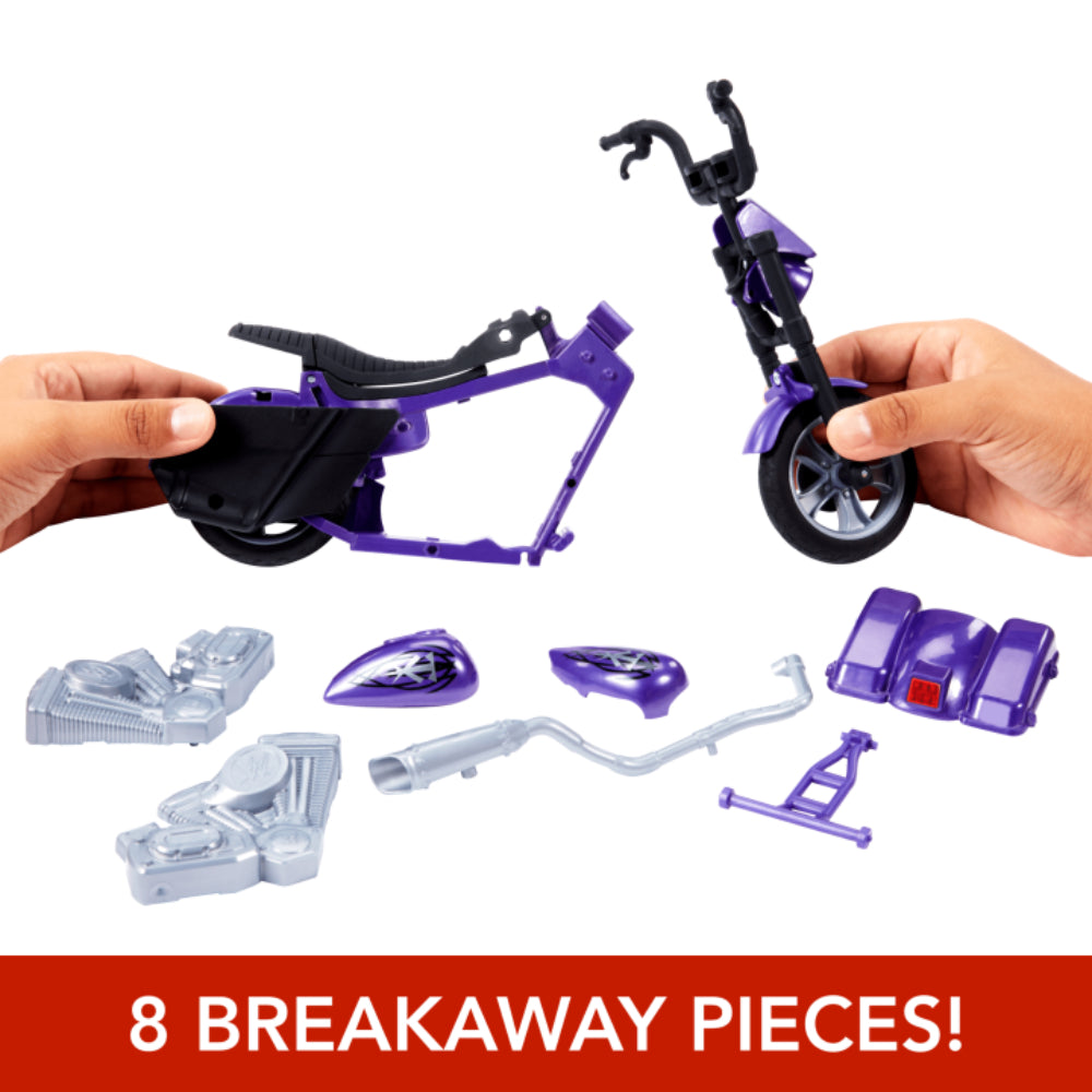 Vehículo Wrekkin' Slamcycle de la WWE y figura de acción de Undertaker