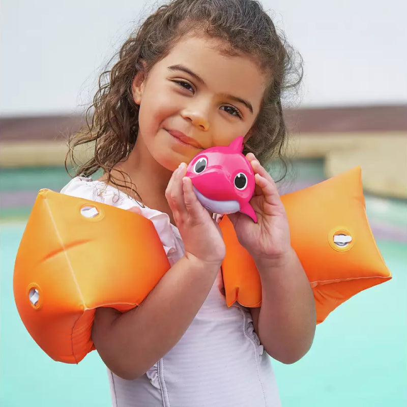 Juguete de baño con forma de tiburón bebé Robo Alive Junior, color rosa