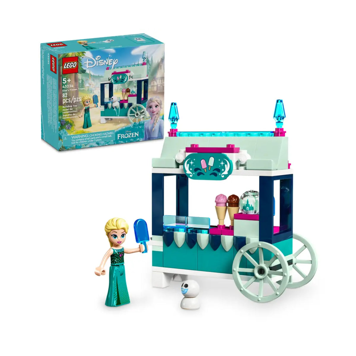 Juego de construcción LEGO Disney Frozen Treats de Elsa (82 piezas)