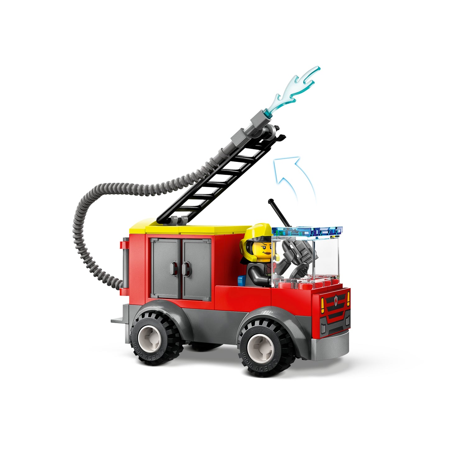 Set de construcción de juguetes LEGO City: estación de bomberos y camión de bomberos (153 piezas)