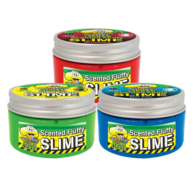 Toxic Waste Slime Licker Scented Fluffy Slime Jar - Assortment