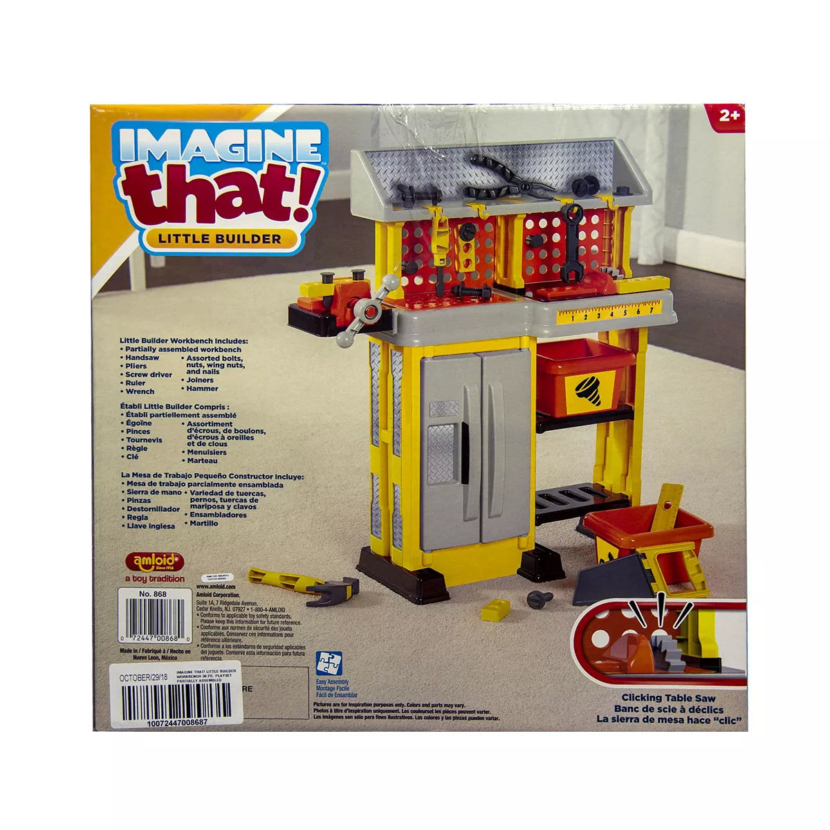 Imagine That 38-Piece Little Builder Work Bench Playset– Curacao