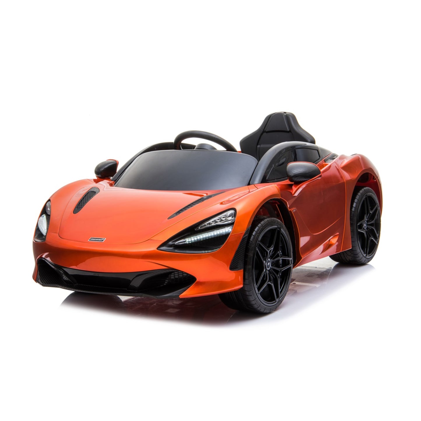 12V Licensed McLaren 720S with LED Lights - Orange - Curacao