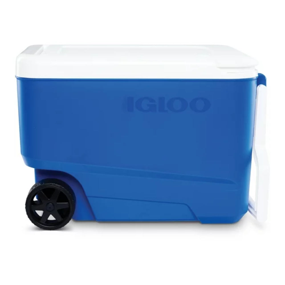 Nevera portátil con ruedas Igloo 00034482 de 38 cuartos de galón, color azul