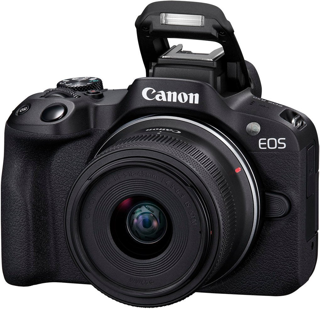 Canon EOS R50 Mirrorless Digital Camera with 18-45mm Lens - Black