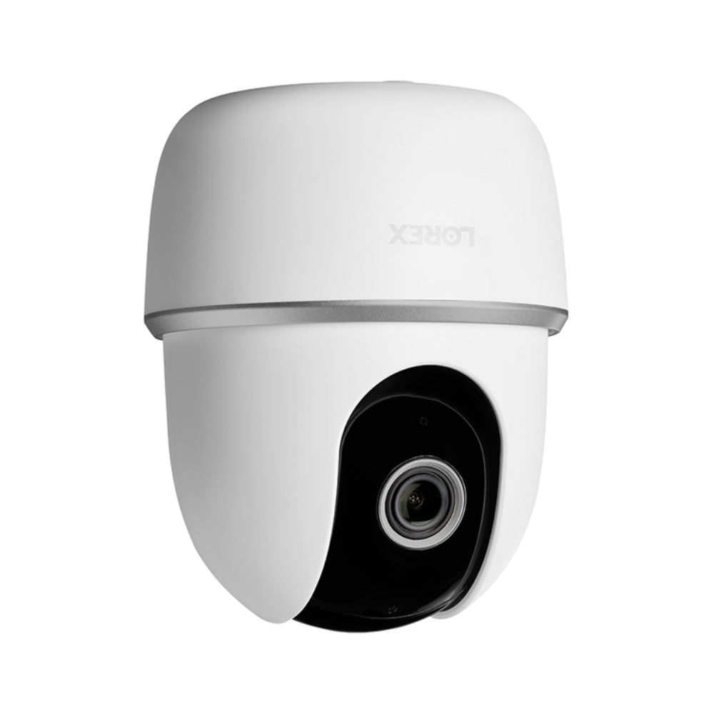 Cámara de seguridad interior con Wi-Fi, panorámica e inclinación, Lorex 2K, color blanco y negro