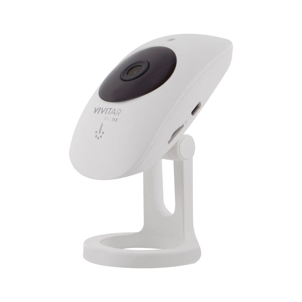 Vivitar IPC113-WHT Wide Angle 1080p HD Wi-Fi Smart Home Camera with Motion Detection - White