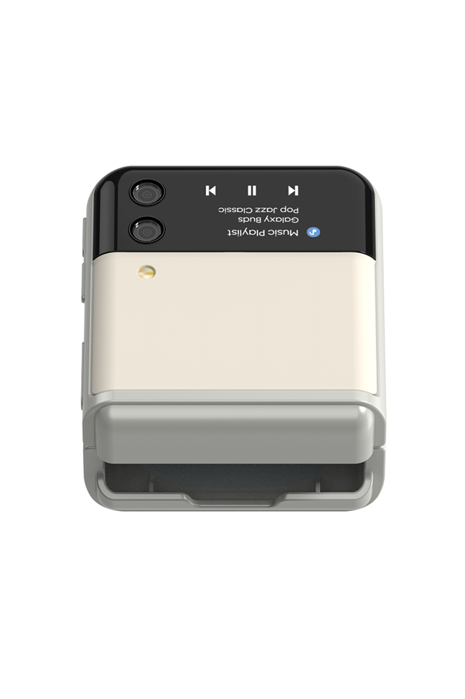 Funda protectora rígida Samsung para Galaxy Buds2, Buds Live y Buds PRO - Crema