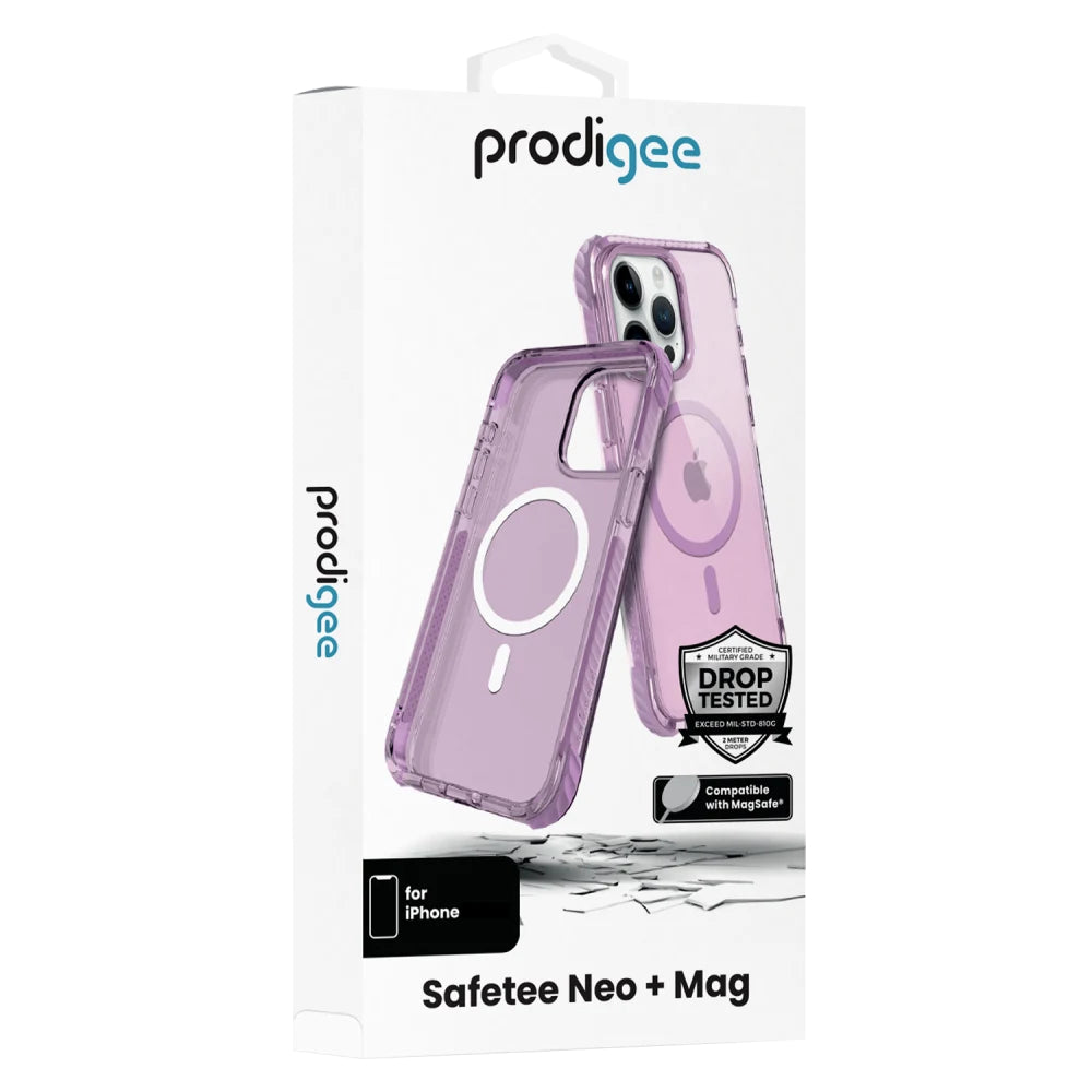 Funda Prodigee Safetee Neo MagSafe para Apple iPhone 15 Pro - Lila