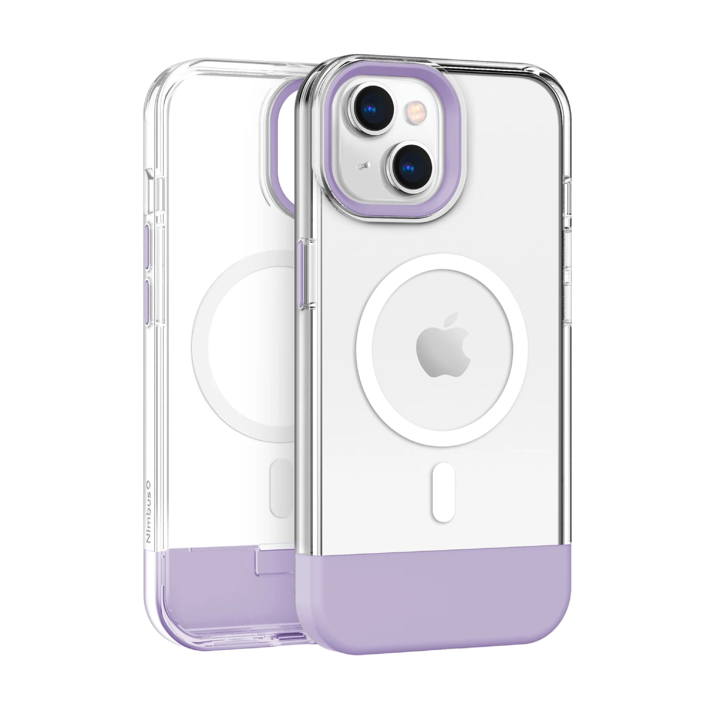 Funda MagSafe Nimbus9 Ghost 3 para iPhone 15 - Lila transparente