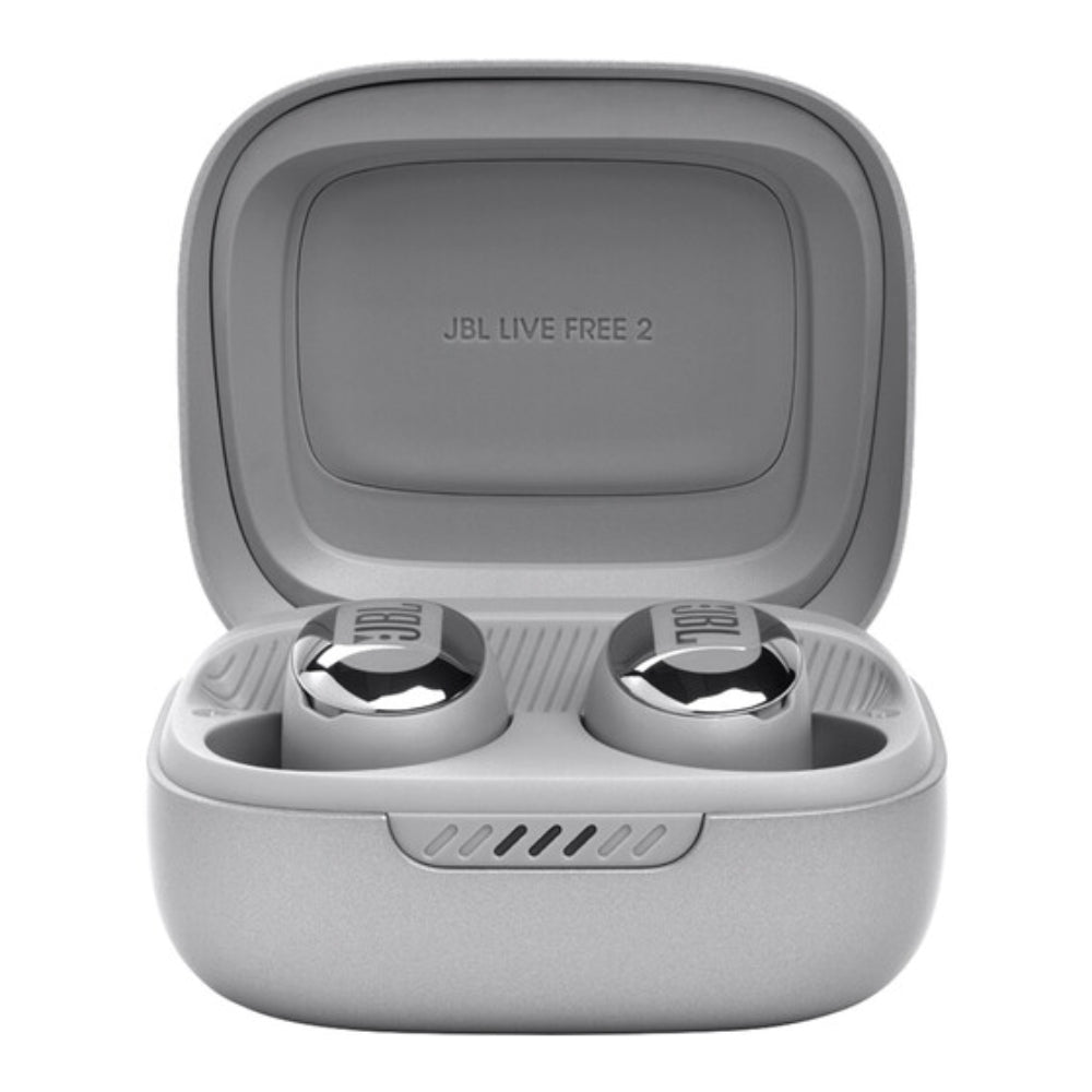 JBL JBLLVFR2TWSL Live Free 2 True Adaptive Noise-Cancelling True Wireless Earbuds - Silver