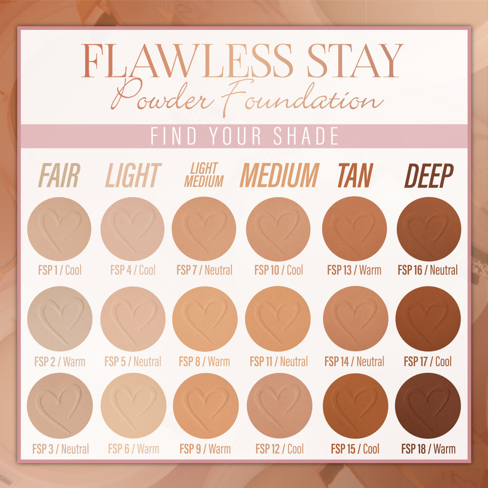 Base de maquillaje en polvo Beauty Creations Flawless Stay - FSP 10.0