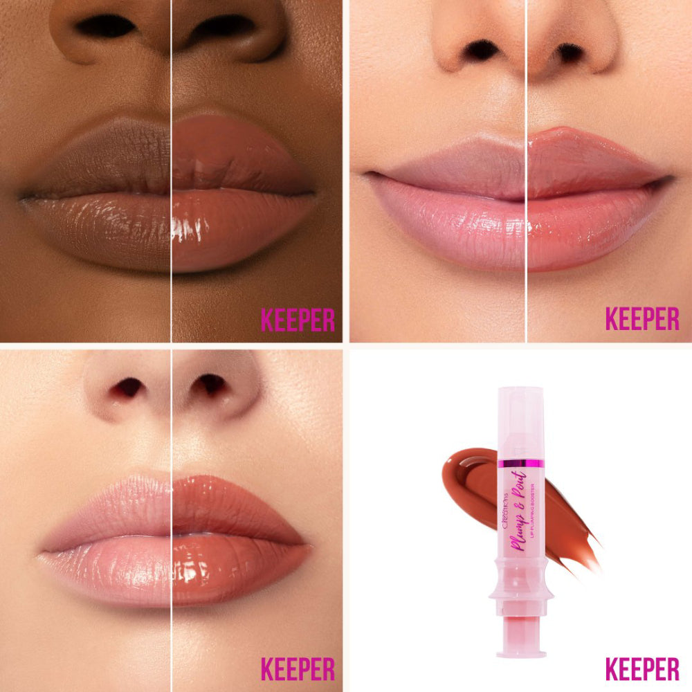 Brillo potenciador de volumen de labios Plump &amp; Pout de Beauty Creations - Keeper