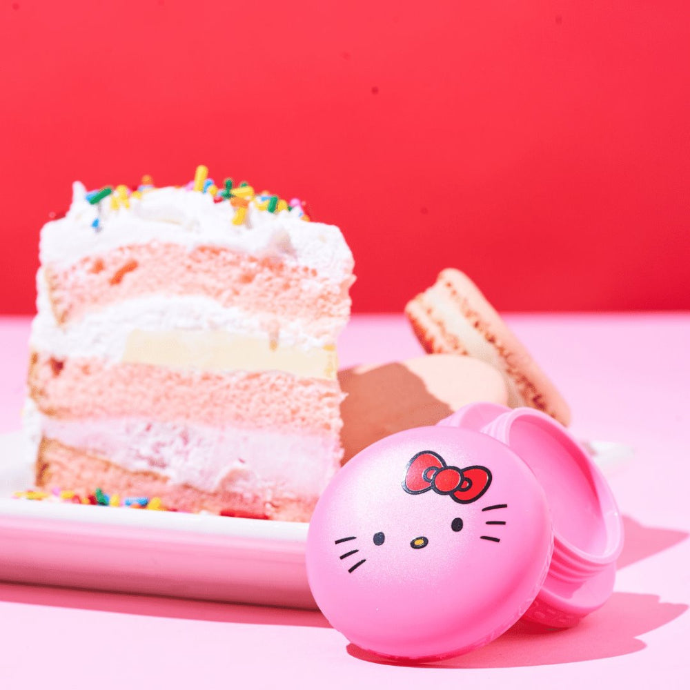 Bálsamo labial The Crème Shop x Hello Kitty Macaron de 0,26 oz: la guinda del pastel