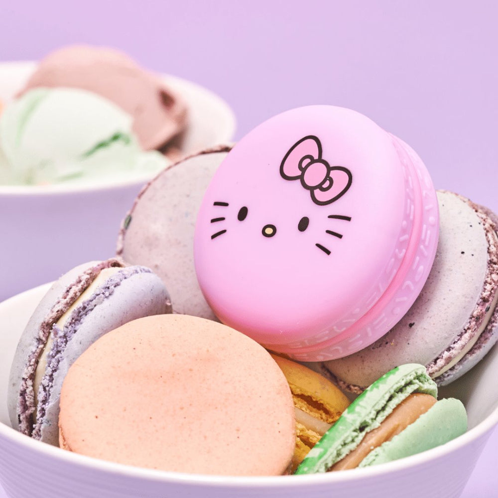 Bálsamo labial Unicorn Macaron de The Crème Shop x Hello Kitty de 0,26 oz - Sorbete de arcoíris