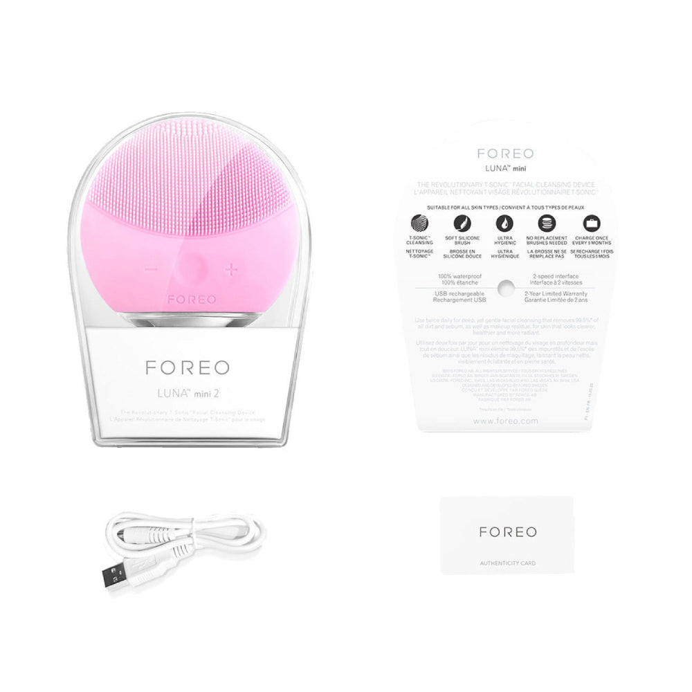 FOREO Luna Mini 2 Facial Cleansing Massager - Pearl Pink