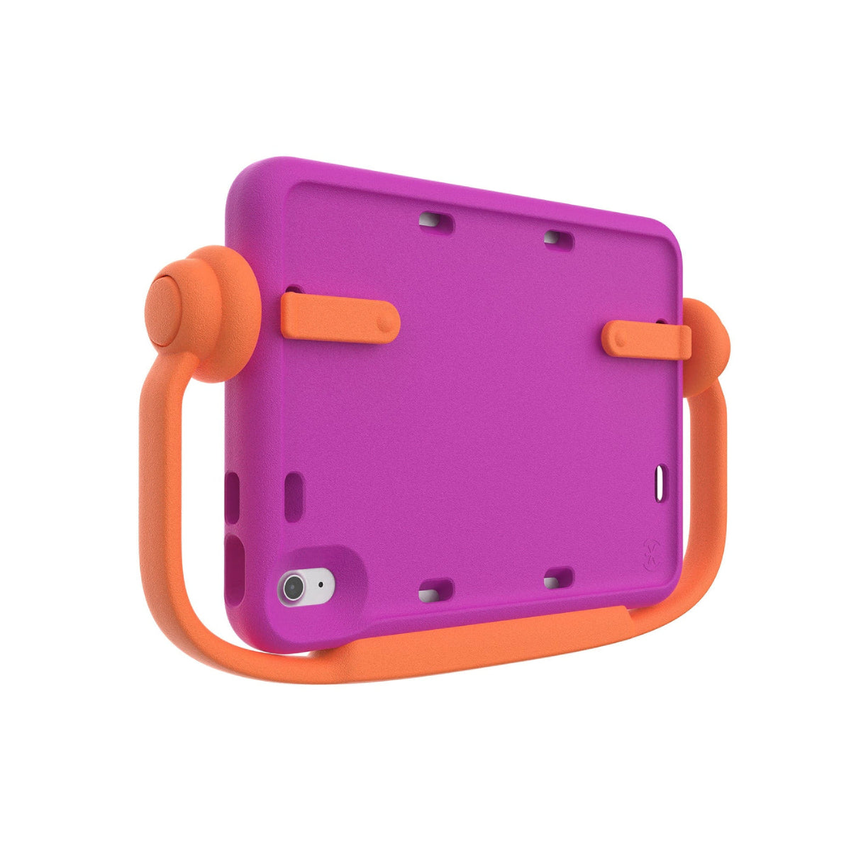 Estuche Speck Case-E Run para iPad de Apple de 10,9" - Violeta vibrante/naranja fluorescente