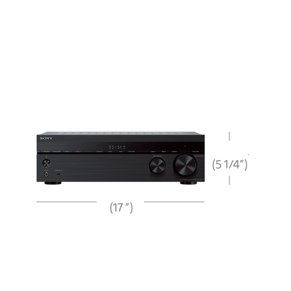 Receptor AV para cine en casa Sony STR-DH590 de 5.2 canales con tecnología Bluetooth, color negro