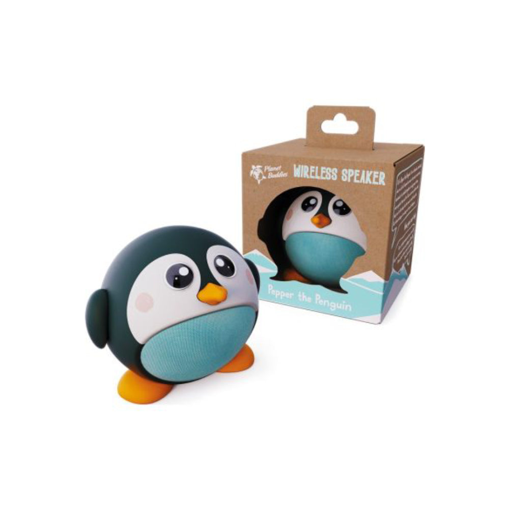 Planet Buddies Pepper the Penguin Wireless Bluetooth Speaker - Black