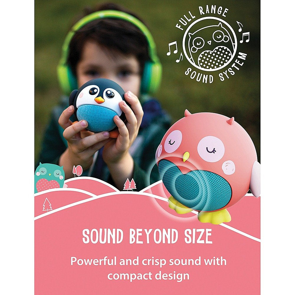 Altavoz Bluetooth inalámbrico Olive the Owl de Planet Buddies - Rosa