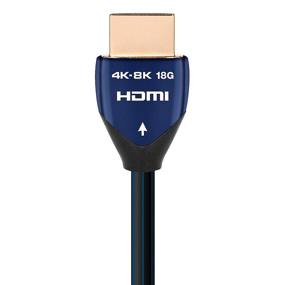 Cable HDMI para empotrar en la pared AudioQuest BlueBerry de 2,5 pies (azul y negro)