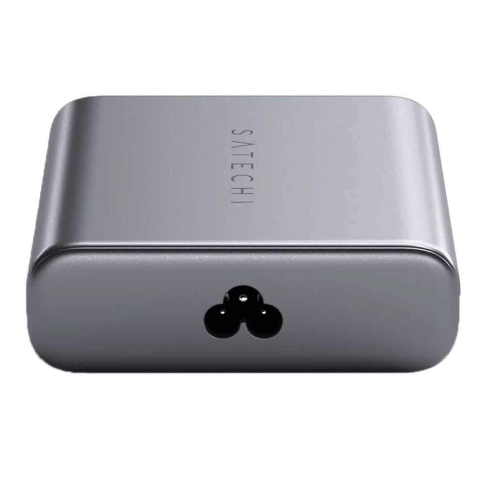 Cargador Satechi PD GaN de 6 puertos USB-C de 200 W, color gris